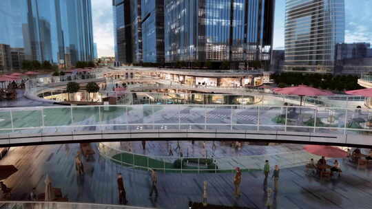 大型高端商业广场商业中心商场三维动画浏览