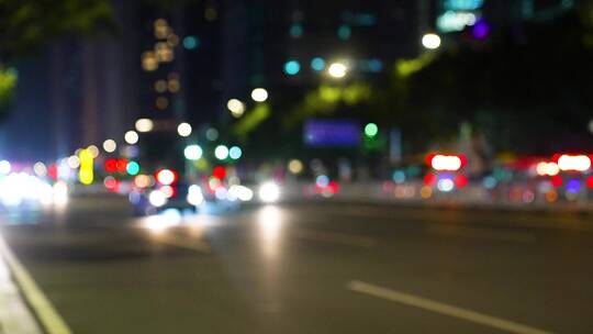 4K升格拍摄深夜路上的人们1