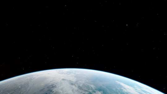地球俯瞰地球太空科幻动画