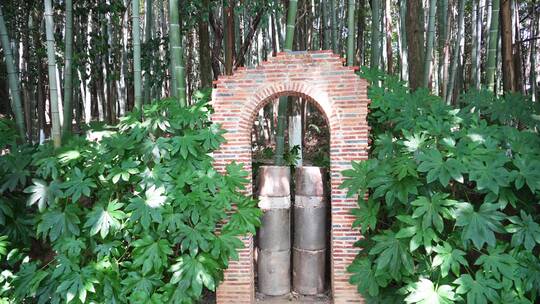 景德镇古窑博物馆内旧窑遗址视频素材模板下载