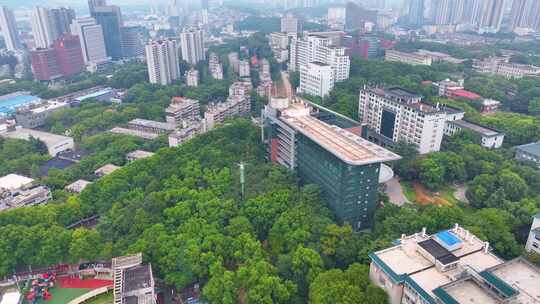 湖北武汉华中师范大学校园航拍大学高校学校