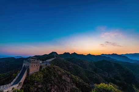 金山岭长城日出