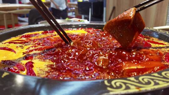 沸腾的重庆火锅美食素材视频素材模板下载