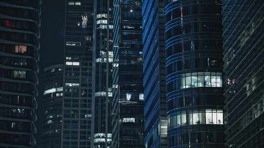 深圳城市高楼夜景办公楼400