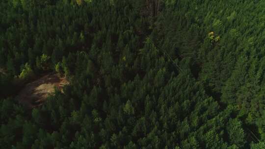 航拍森林和工业园区视频素材模板下载