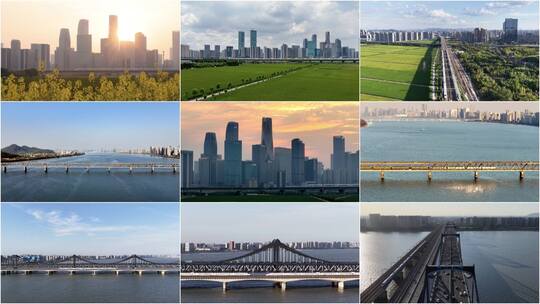 28段精编杭州城市高铁航拍高清在线视频素材下载