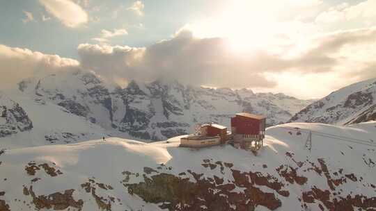 山，雪，顶部，风景