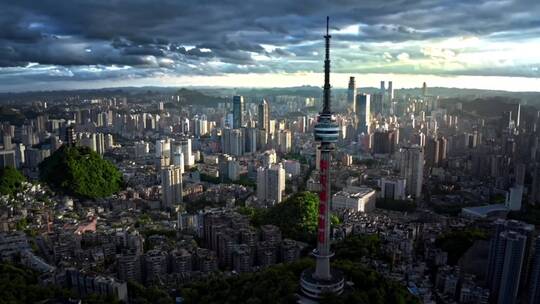 城市建设航拍，中国最强内透夜景