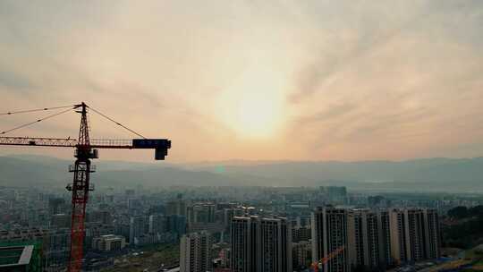 西昌 城市建设 日出