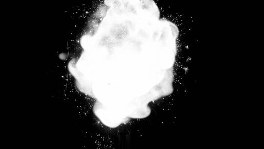4k魔法白色烟雾特效动画视频素材-Alpha45
