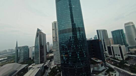 广州IFC国际金融中心FPV航拍视频素材模板下载