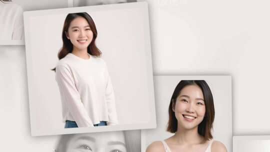 简洁干净照片图片展示AE模板