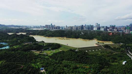 长岭陂水库前进航拍