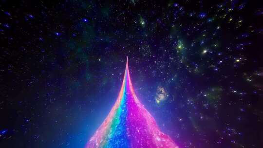 梦幻星空粒子特效画面