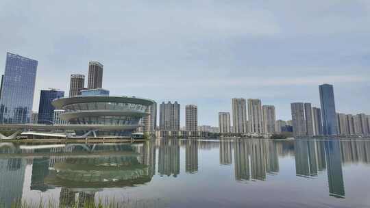 长沙梅溪湖 金茂大厦CBD延时摄影3