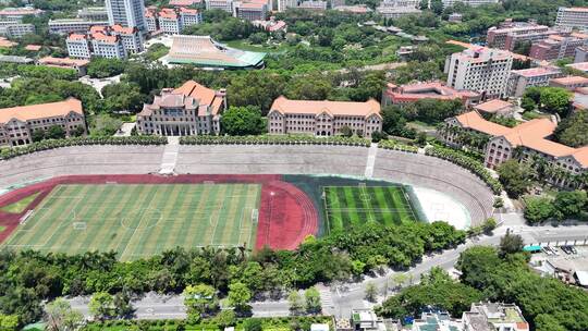 福建厦门大学校园环境航拍