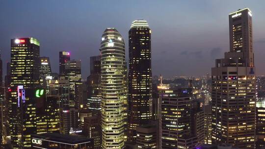 新加坡金融区视频素材模板下载