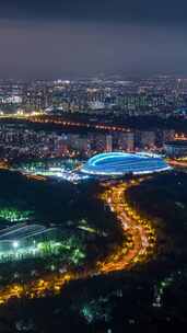 北京冬奥速滑馆夜景
