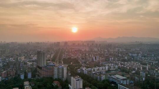 江西赣州城市日落延时摄影