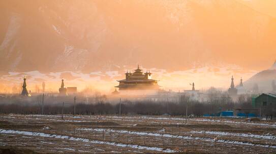 桑耶寺日出延时