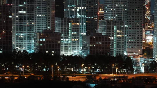 城市夜景车流 街道车流