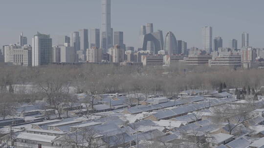 北京冬天 北京雪景 冬天城市雪景