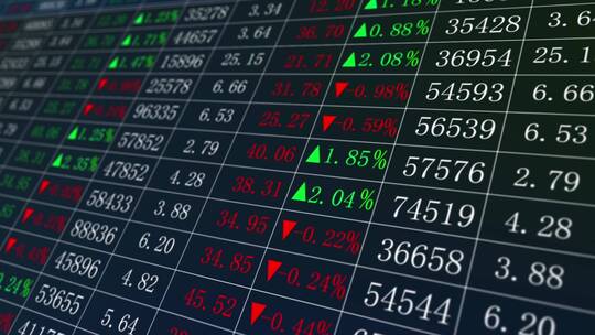 商务金融证券投资分析数据走势视频素材