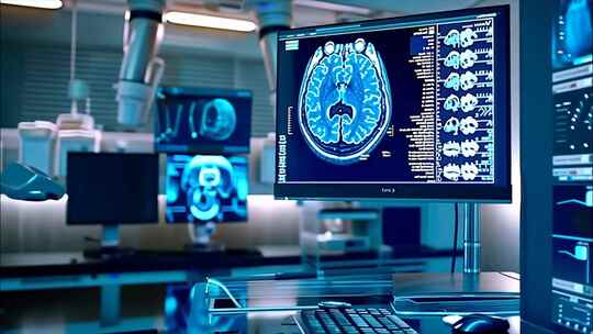 智慧医疗未来科技医院医学研究研究实验室科