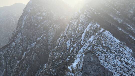 4K航拍合集嵩山雪山壮观