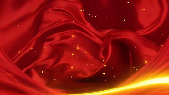 4k红色主题背景丝绸背景