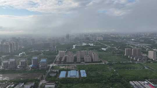 上海嘉定新城航拍