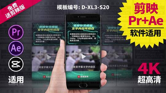 视频包装模板Pr+Ae+抖音剪映 D-XL3-S20