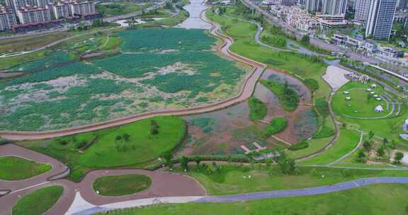 4K高清实拍四川眉山天府新区城市建设