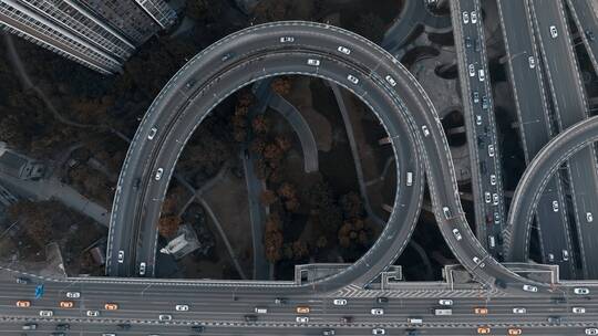 4K城市立交航拍空镜头