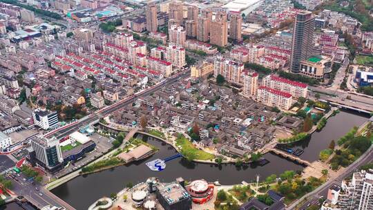 台州市黄岩区，黄岩五洞桥公园，城市风光