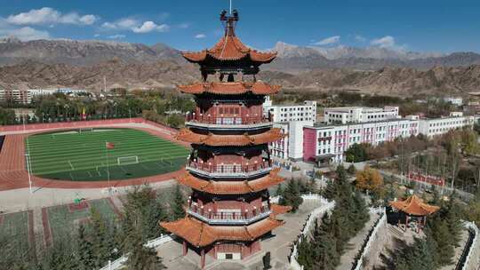 青海海西德令哈民族团结塔