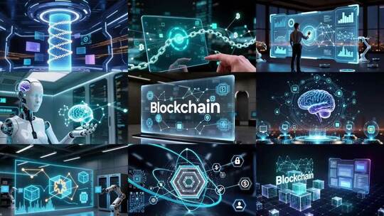 区块链与AI科技融合（合集）高清在线视频素材下载