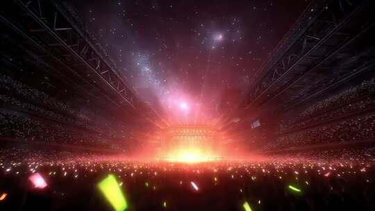 星光璀璨演唱会现场观众热情高涨