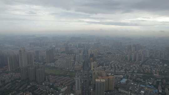 雨后安徽合肥城市风光航拍