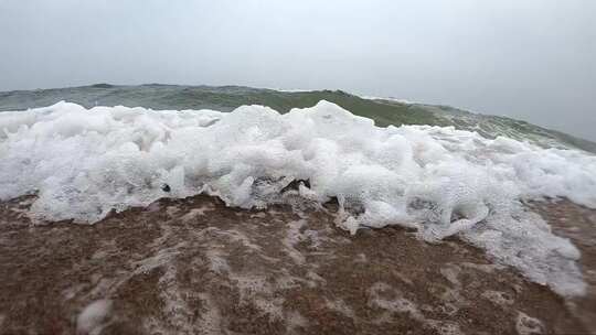 海洋巨浪海浪翻滚浪花波涛汹涌多镜头