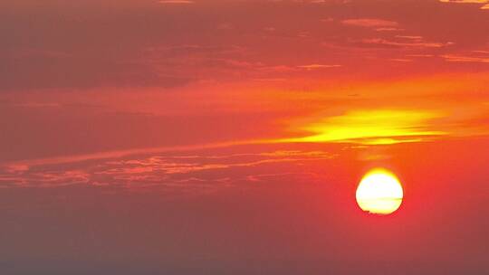 上海日落夕阳