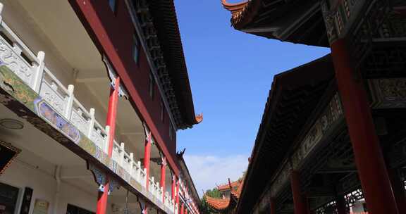 江南大气皇家寺院 苏州皇罗禅寺古建筑