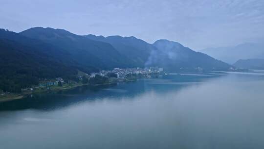 高清实拍眉山风光洪雅雅女湖