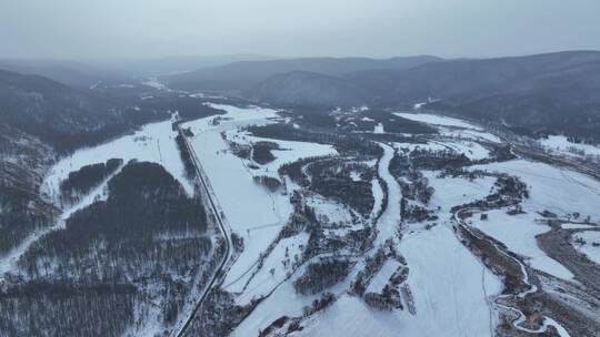 大兴安岭山间湿地风光