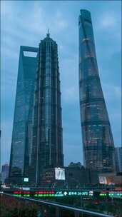 上海陆家嘴摩天大楼景观