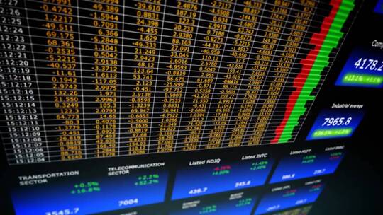 金融学股票交易市场视频素材模板下载