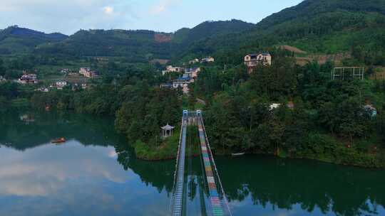 香坪山景区游乐设施航拍