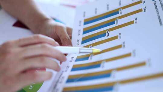 金融市场数据报表分析和统计视频素材模板下载