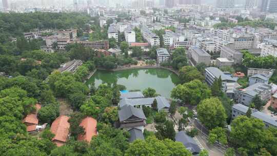 湖北黄冈东坡赤壁景区航拍