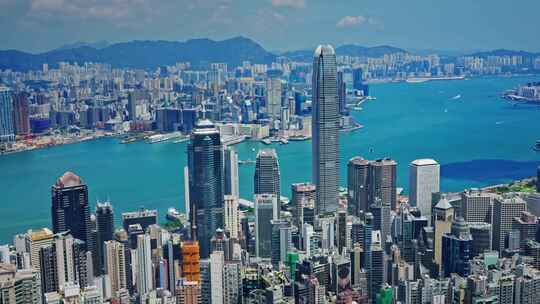 【正版素材】香港大景全景大气俯拍